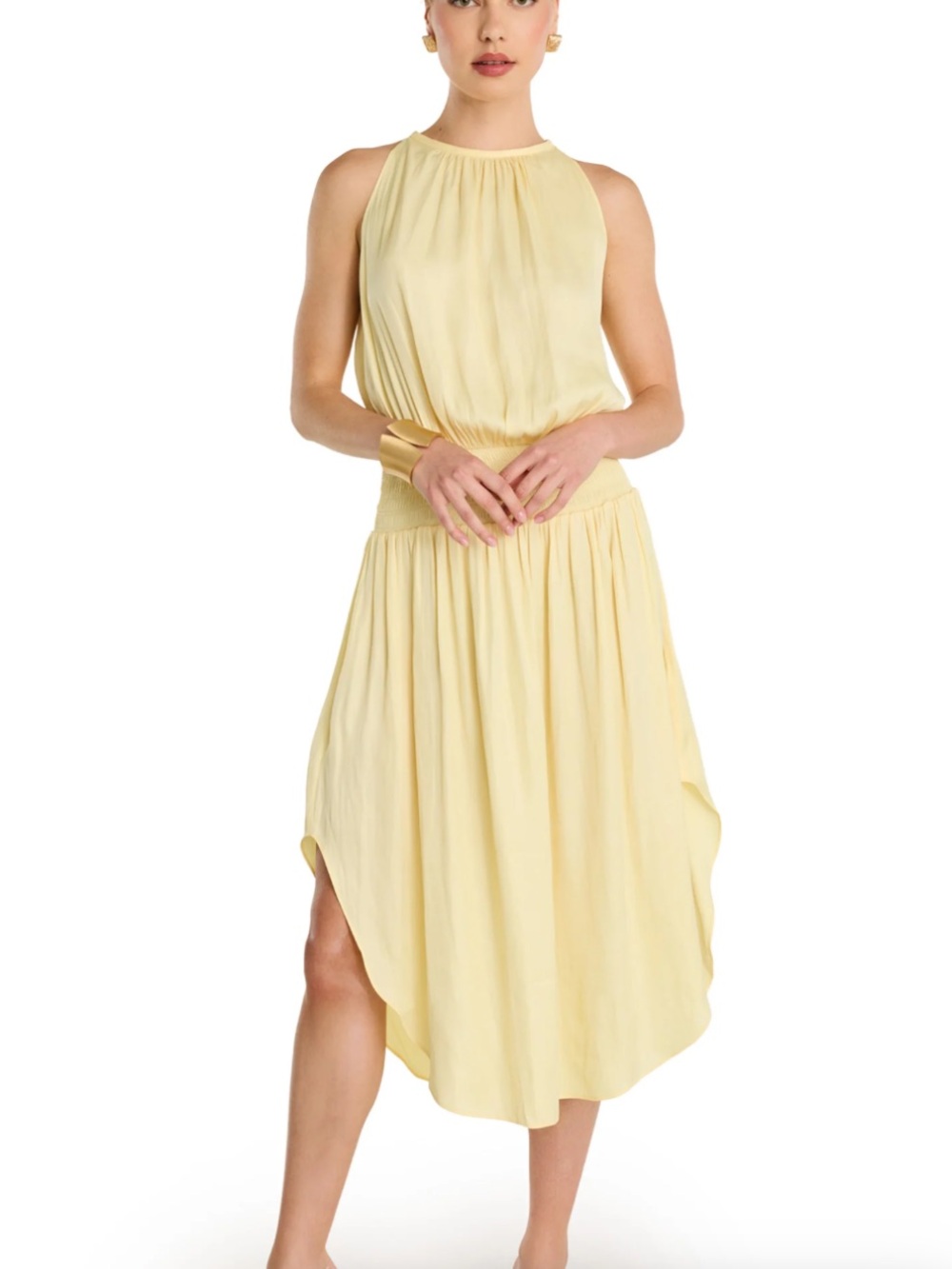 NWT Noli Emelia Halter Dress - Sunshine Yellow, size S